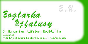 boglarka ujfalusy business card